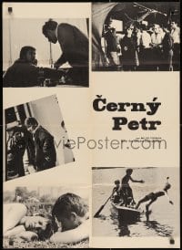 3f275 BLACK PETER Czech 23x32 1964 Milos Forman's Cerny Petr, adolescents, completely different!