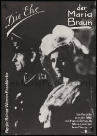 3f480 MARRIAGE OF MARIA BRAUN East German 23x32 1981 Rainer Werner Fassbinder, Hanna Schygulla!