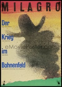 3f482 MILAGRO BEANFIELD WAR East German 23x32 1989 directed by Robert Redford, Ernst art!