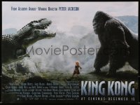 3f227 KING KONG English 12x16 2005 cool image of Naomi Watts by giant ape fighting dinosaur!