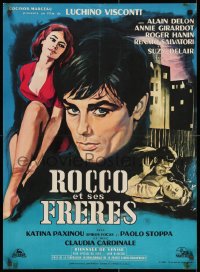 3f683 ROCCO & HIS BROTHERS French 23x31 1961 Luchino Visconti's Rocco e I Suoi Fratelli, different!
