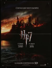 3f753 HARRY POTTER & THE DEATHLY HALLOWS PART 1 & PART 2 teaser French 16x21 2010 it all ends here!