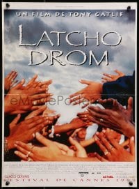 3f762 LATCHO DROM French 15x21 1993 Gypsy dancers, Safe Journey, cool image of clapping hands!
