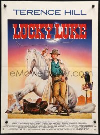 3f765 LUCKY LUKE French 15x20 1991 cool Casaro artwork of Terence Hill in the title role!