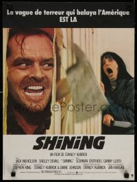 3f781 SHINING French 16x21 1980 Stephen King & Stanley Kubrick masterpiece, crazy Jack Nicholson!