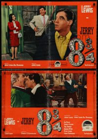 3f929 PATSY group of 4 Italian 19x27 pbustas 1964 star & director Jerry Lewis, Ina Balin, 8 3/4!