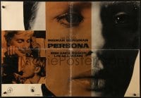 3f908 PERSONA Italian 18x26 pbusta 1966 Ingmar Bergman classic, different filmstrip art by Cesselon!