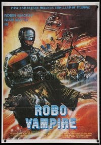 3f051 ROBO VAMPIRE Lebanese 1988 Godfrey Ho, blatant Robocop ripoff but with vampires!