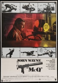 3f077 McQ Spanish 1974 John Sturges, John Wayne is a busted cop with an unlicensed gun!