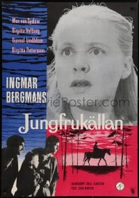 3f113 VIRGIN SPRING Swedish 1960 Ingmar Bergman's Jungfrukallan, Max von Sydow, Gullberg, rare!