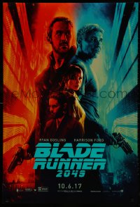 3g653 BLADE RUNNER 2049 teaser DS 1sh 2017 great montage image with Harrison Ford & Ryan Gosling!