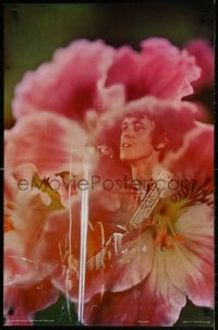 3g260 DONOVAN 22x34 commercial poster 1970 cool image of actor, singer & songwriter in flowers!