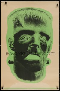 3g266 FRANKENSTEIN 23x35 commercial poster 1973 great close-up art of the most famous monster!
