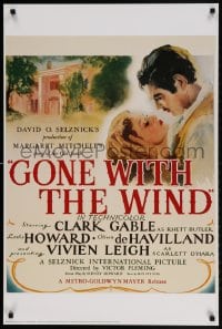 3g268 GONE WITH THE WIND 24x36 commercial poster 1994 Clark Gable, Vivien Leigh, Leslie Howard!