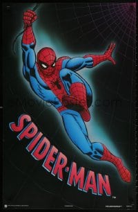 3g299 SPIDER-MAN 22x34 Canadian commercial poster 1989 cool artwork of comic book superhero, Spidey!