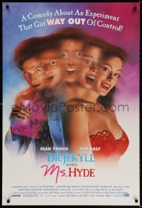 3g712 DR JEKYLL & MS HYDE DS 1sh 1995 Sean Young & Tim Daly in wacky horror spoof!