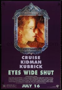 3g721 EYES WIDE SHUT advance DS 1sh 1999 Kubrick, Tom Cruise & Nicole Kidman reflected in mirror!
