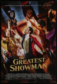 3g749 GREATEST SHOWMAN style B advance DS 1sh 2017 Hugh Jackman as P.T. Barnum, top cast!