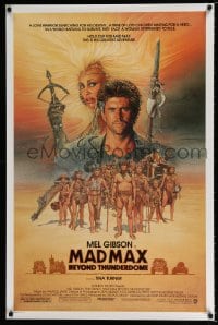 3g824 MAD MAX BEYOND THUNDERDOME 1sh 1985 art of Mel Gibson & Tina Turner by Richard Amsel!