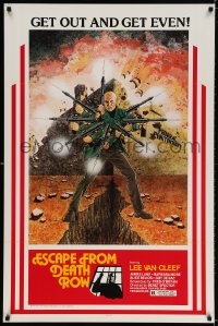 3g829 MEAN FRANK & CRAZY TONY 1sh R1981 great art of Van Cleef by Tierney, Escape From Death Row!