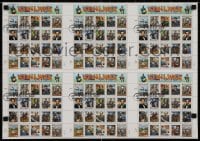 3g013 CIVIL WAR uncut stamp sheet 16x22 1995 1st day of issue, great images of people & locations!