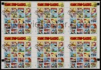 3g014 COMIC STRIP CLASSICS uncut stamp sheet 16x22 1995 1st day of issue, great images of classics!