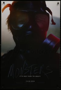 3g837 MONSTERS teaser DS 1sh 2010 Gareth Edwards, cool image of man in gas mask!