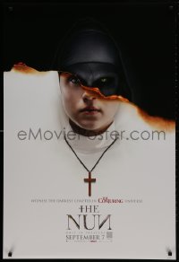 3g846 NUN teaser DS 1sh 2018 creepy image, witness the darkest chapter in The Conjuring universe!