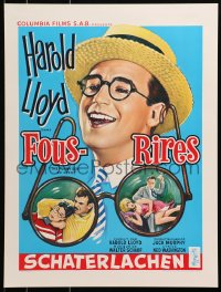 3g168 FUNNY SIDE OF LIFE 16x21 REPRO poster 1990s great wacky artwork of Harold Lloyd!
