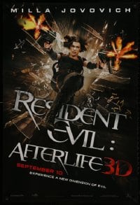 3g875 RESIDENT EVIL: AFTERLIFE teaser 1sh 2010 sexy Milla Jovovich returns in 3-D!