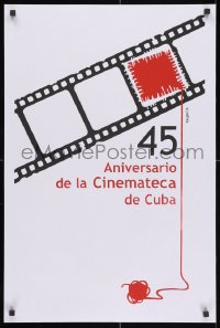 3g047 45 ANIVERSARIO DE LA CINEMATECA DE CUBA 20x30 Cuban film festival poster 2004 Raupa!