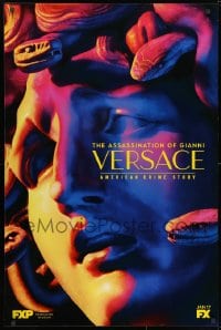 3g076 AMERICAN CRIME STORY tv poster 2018 Gianni Versace, colorful close-up artwork of Medusa!