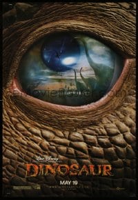 3g464 DINOSAUR 19x27 special poster 2000 Disney, great image of prehistoric world in dinosaur eye!