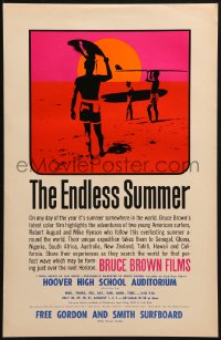 3g473 ENDLESS SUMMER 11x17 special poster 1965 Bruce Brown, John Van Hamersveld art, predates 1sh!