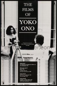 3g051 FILMS OF YOKO ONO 24x36 film festival poster 1991 great image of her and John Lennon!