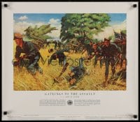 3g494 HISTORY OF THE UNITED STATES ARMY group of 12 21x24 special posters 1950s different battles!