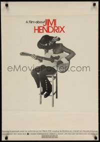 3g501 JIMI HENDRIX 20x29 special poster 1973 cool artwork of the rock & roll guitar god!