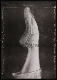 3g390 SILENT CLOWNS 24x33 German stage poster 1981 Jerzy Czerniawski art of ballet dancer's leg!