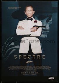 3g161 SPECTRE IMAX advance English mini poster 2015 Daniel Craig as James Bond 007 with gun!