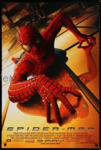 3g910 SPIDER-MAN advance DS 1sh 2002 Tobey Maguire climbing building, Sam Raimi, Marvel Comics!