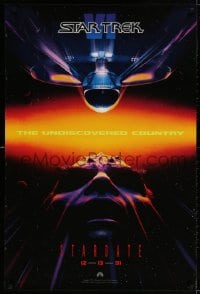 3g923 STAR TREK VI teaser 1sh 1991 William Shatner, Leonard Nimoy, Stardate 12-13-91!