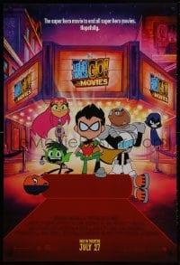 3g942 TEEN TITANS GO! TO THE MOVIES advance DS 1sh 2018 hero movie to end all super hero movies!