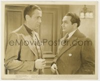 3h092 AMAZING DR. CLITTERHOUSE 8x10 still 1938 c/u of Edward G. Robinson & Humphrey Bogart!