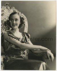 3h099 ANN DVORAK deluxe 8x10 still 1934 seated portrait by Elmer Fryer before making Heat Lightning!