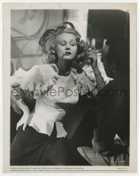 3h126 BEST YEARS OF OUR LIVES 8.25x10.25 still 1947 best close up of bad smoking Virginia Mayo!