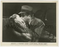 3h133 BIG SLEEP 8x10.25 still 1946 best close up of Humphrey Bogart kissing Lauren Bacall in car!