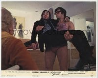 3h035 CLOCKWORK ORANGE color 8x10 still #13 1972 David Prowse carrying Malcolm McDowall, Kubrick!