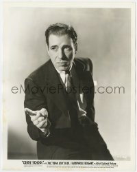 3h219 CRIME SCHOOL 8x10 still 1938 great portrait of Humphrey Bogart trying to help Dead End Kids!