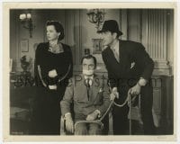 3h221 CROSSROADS 8x10 still 1942 Basil Rathbone & Hedy Lamarr with bound & gagged William Powell!