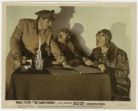 3h037 DAWN PATROL color 8x10 still 1938 Errol Flynn, Basil Rathbone & David Niven in World War I!